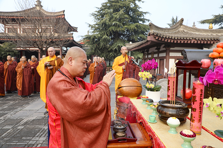 法门寺、法门寺佛学院乙巳年释迦如来出家祝圣祈福(图1)