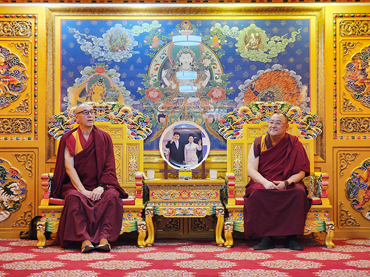 赤峰市佛教协会一行来广仁寺参访交流(图5)