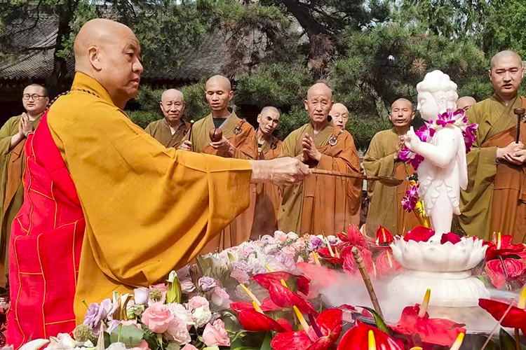 恭迎释迦如来圣诞——陕西各寺院举办浴佛祈福法会(图10)