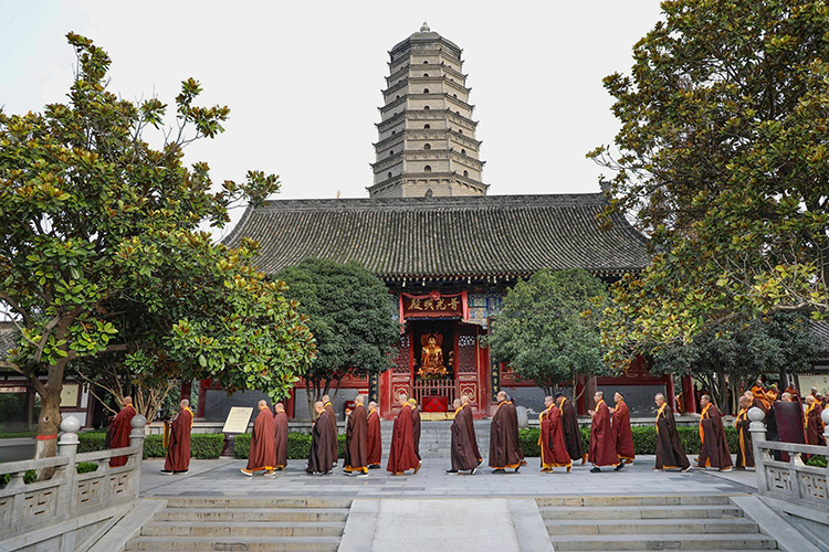 法门寺启建乙巳年观音菩萨出家祝圣祈福法会