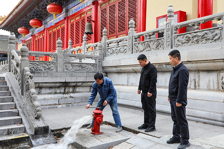 法门寺佛学院组织开展冬季消防安全检查工作(图6)